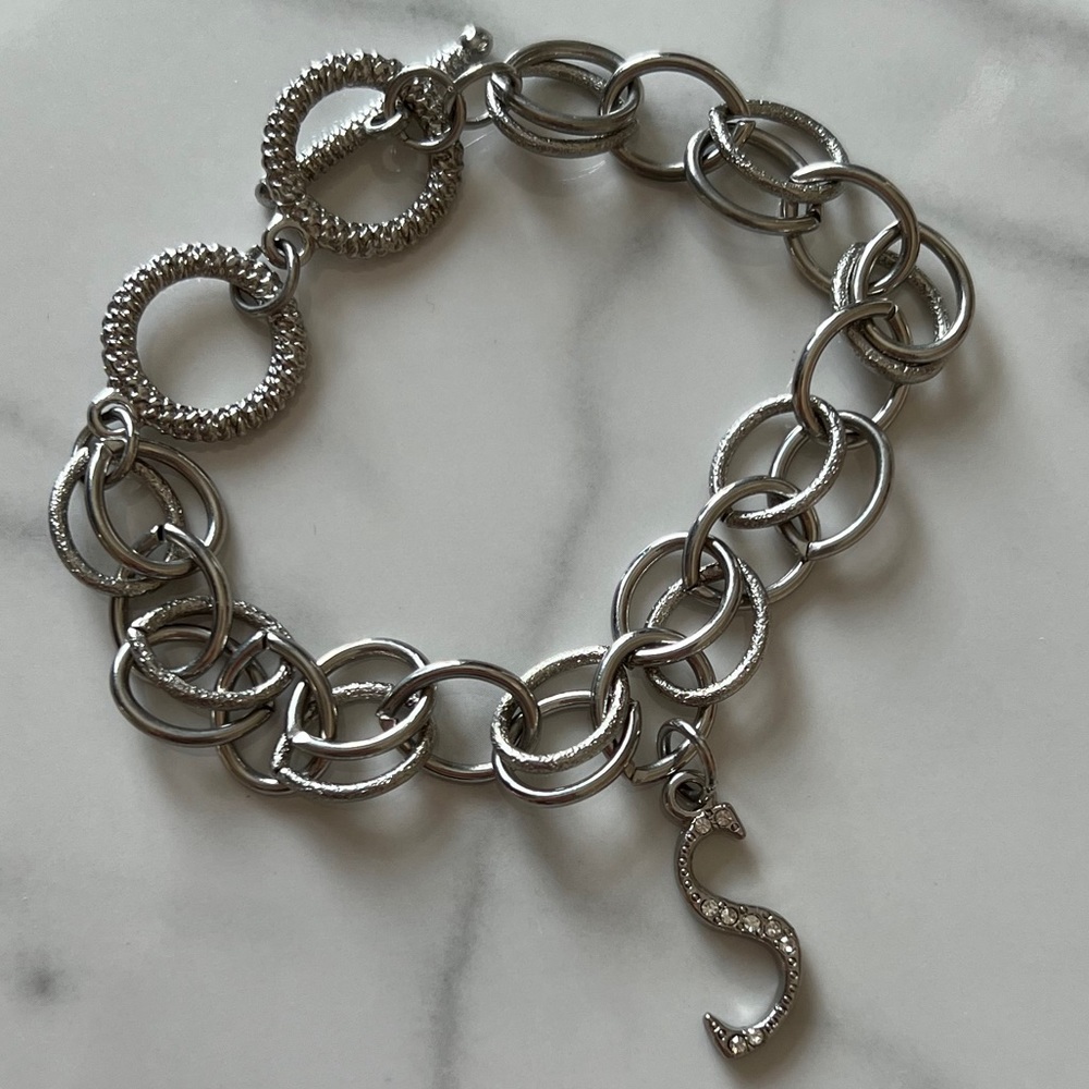 S initial Charm Bracelet